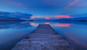 Dock on Flathead Lake in Polson, Montana